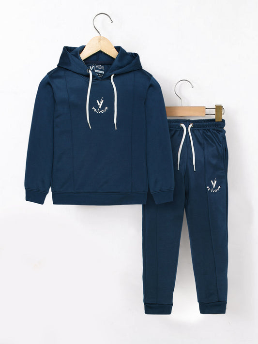 Hooded Tracksuit For Boys & Girls, Poly Athletic Fleece #VWT28-C