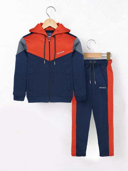 Hooded Tracksuit For Boys & Girls, Fleece #VWT29-B