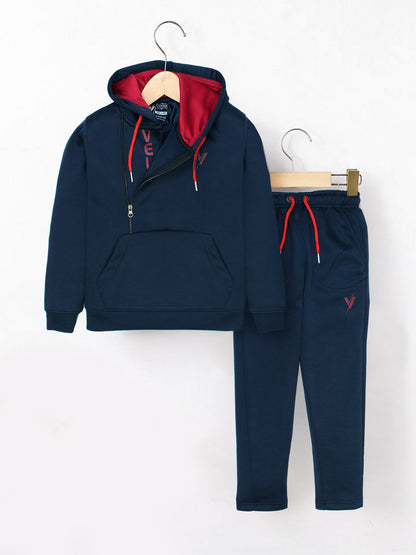 Hooded Tracksuit For Boys & Girls, Fleece #VWT30-B