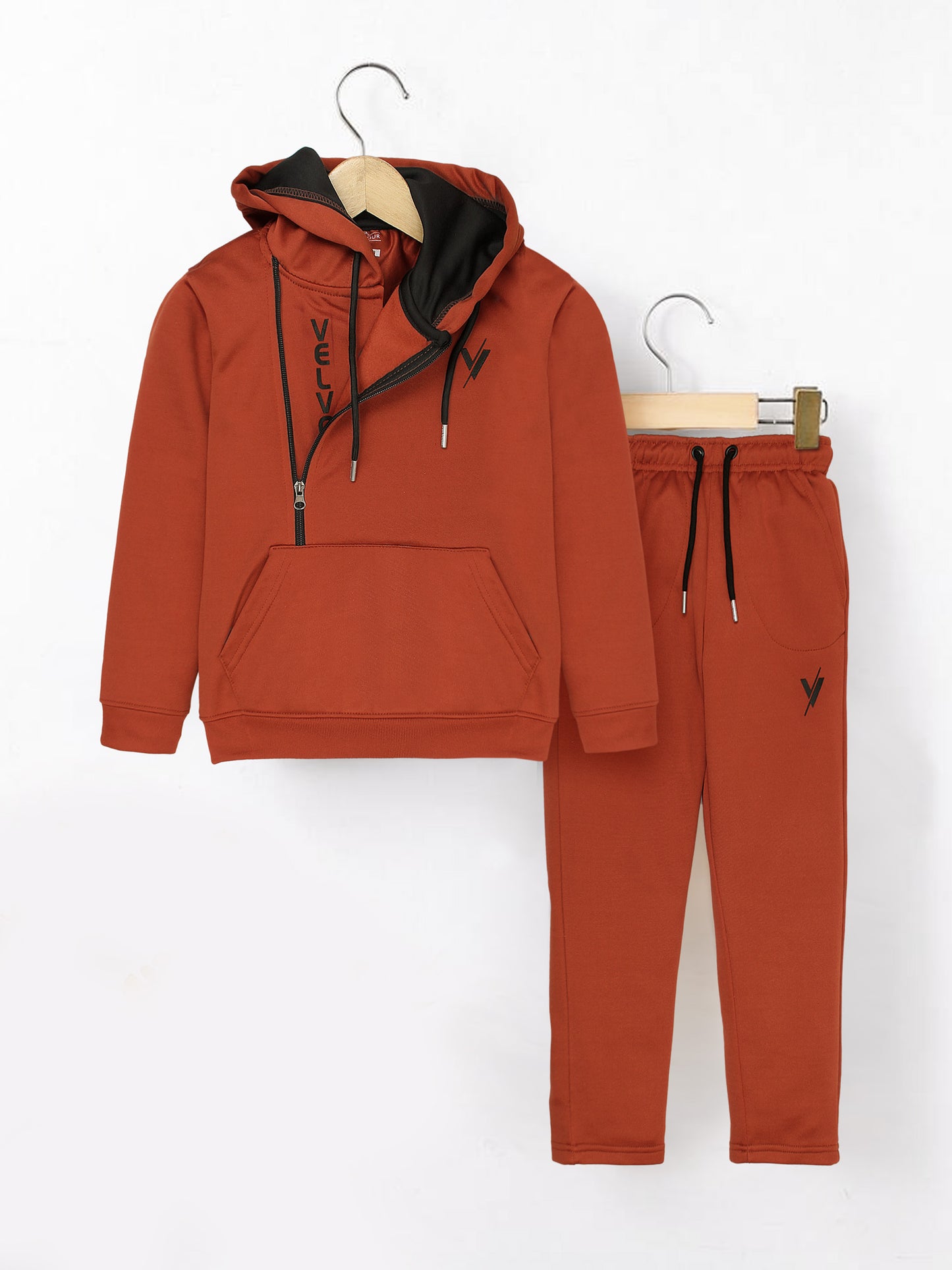 Hooded Tracksuit For Boys & Girls, Fleece #VWT30-C