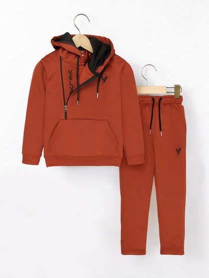 Hooded Tracksuit For Boys & Girls, Fleece #VWT30-C