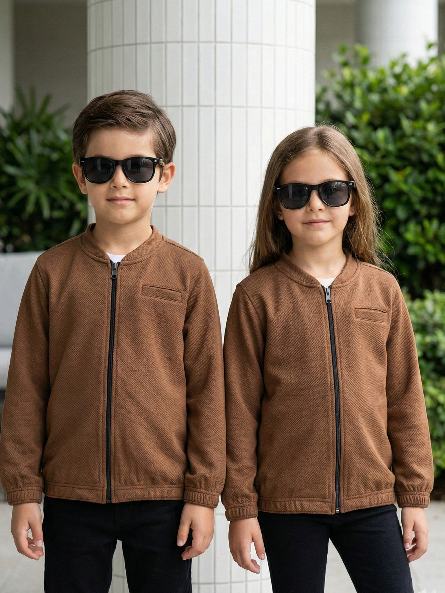 Zipper sweatshirt For Boys & Girls #VWT45-AS