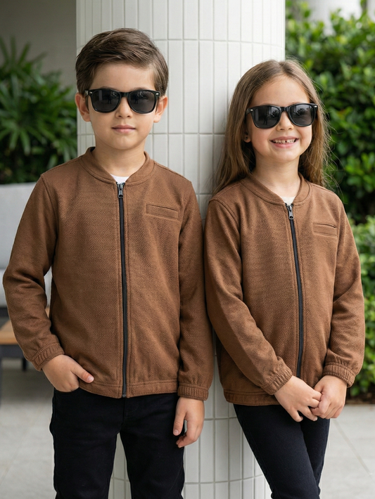 Zipper sweatshirt For Boys & Girls #VWT45-AS