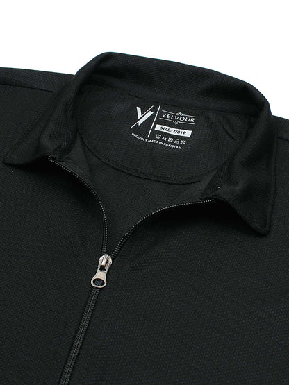 Full sleeves zipper shirt For Boys & Girls #VWT47-CS