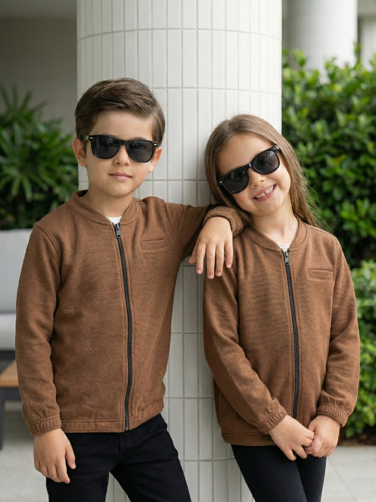 Zipper sweatshirt For Boys & Girls #VWT45-AS