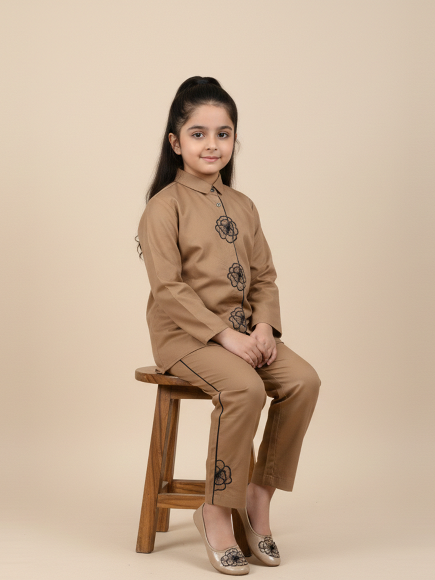 Embridered  Girls Co Ord Set VG182-A