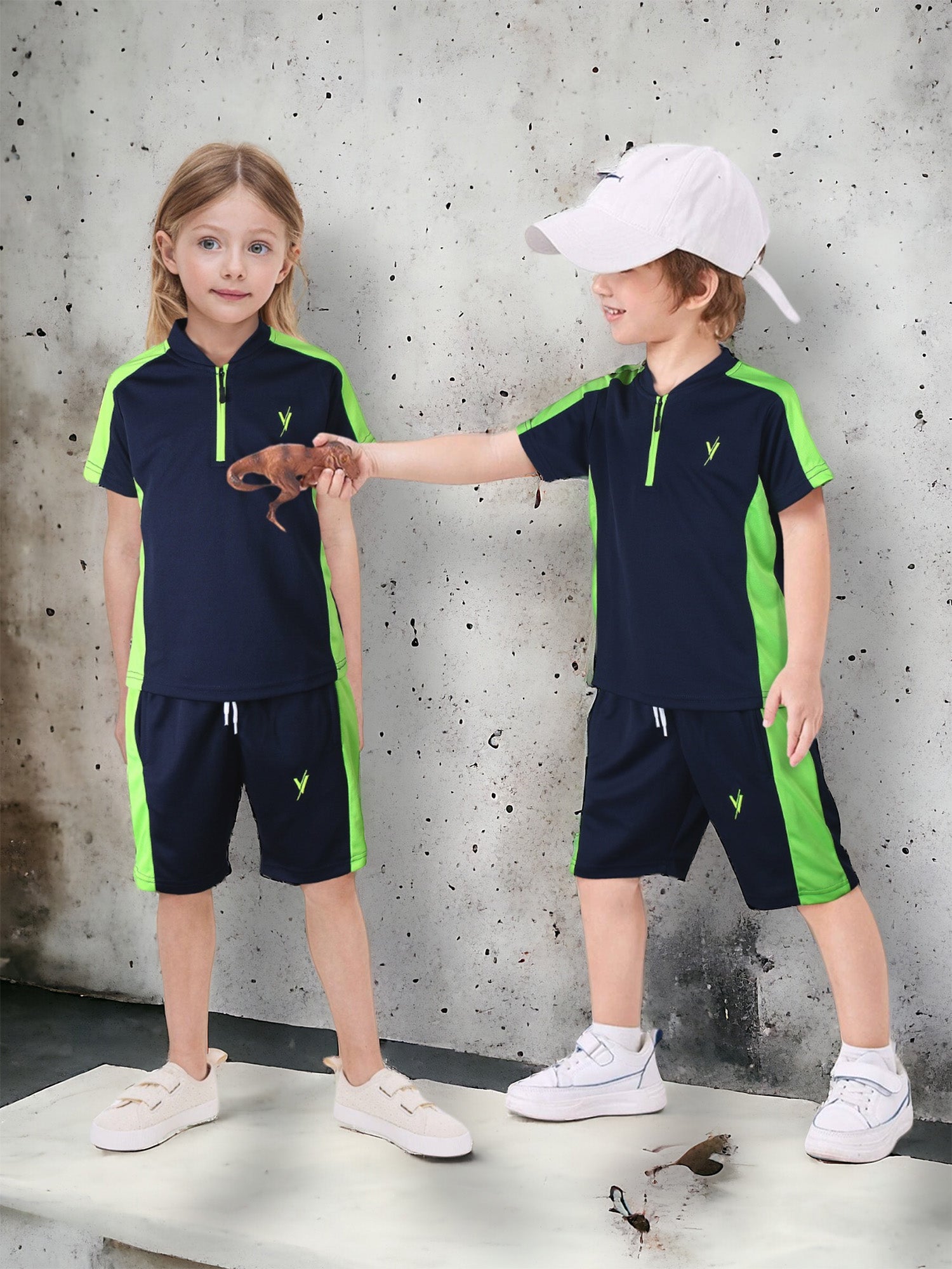 Tracksuit For Boys & Girls Poly athletic Fabric VST54-B