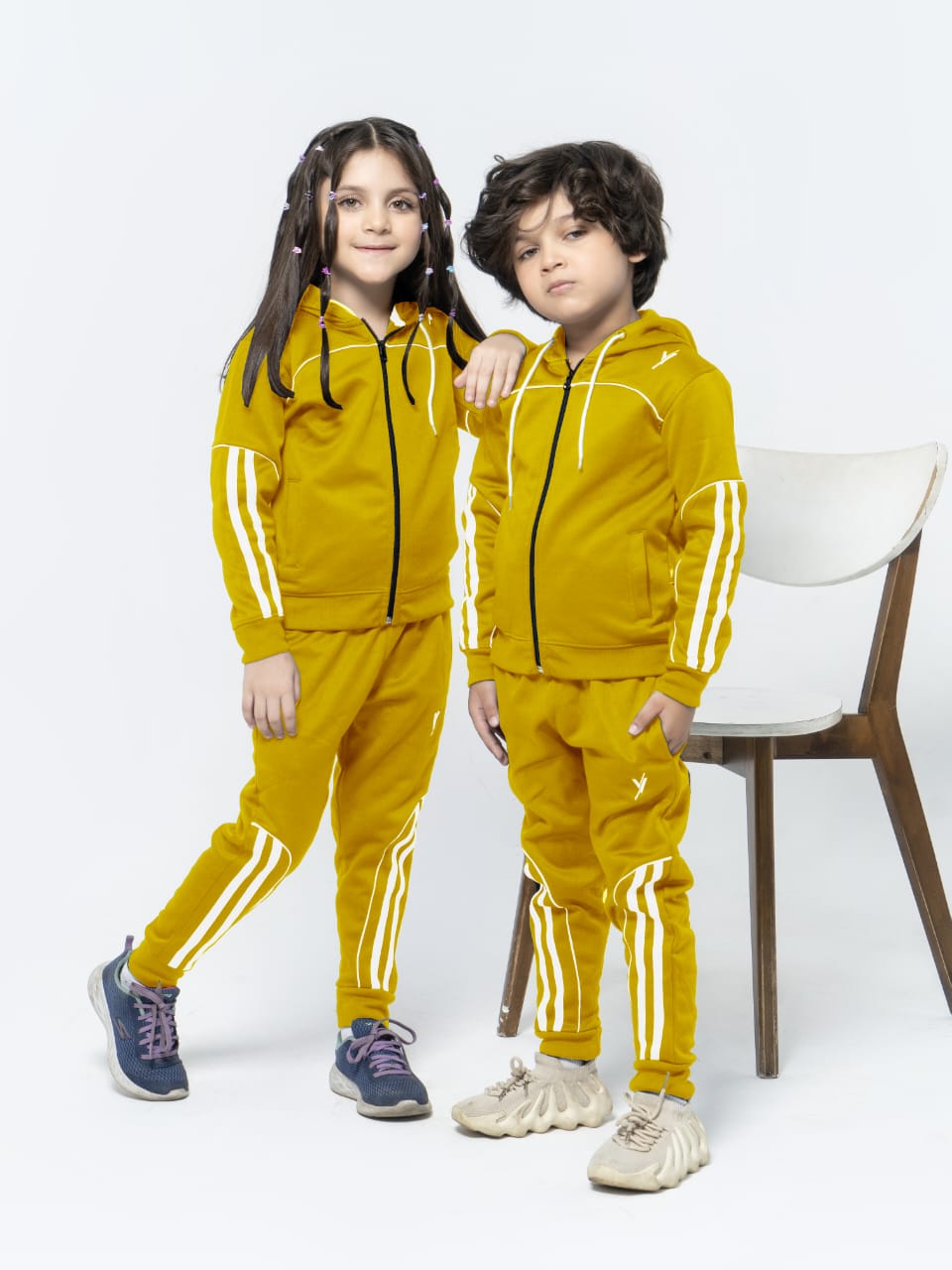 Hooded Tracksuit For Boys & Girls, Poly Athletic Fleece #VWT05-C
