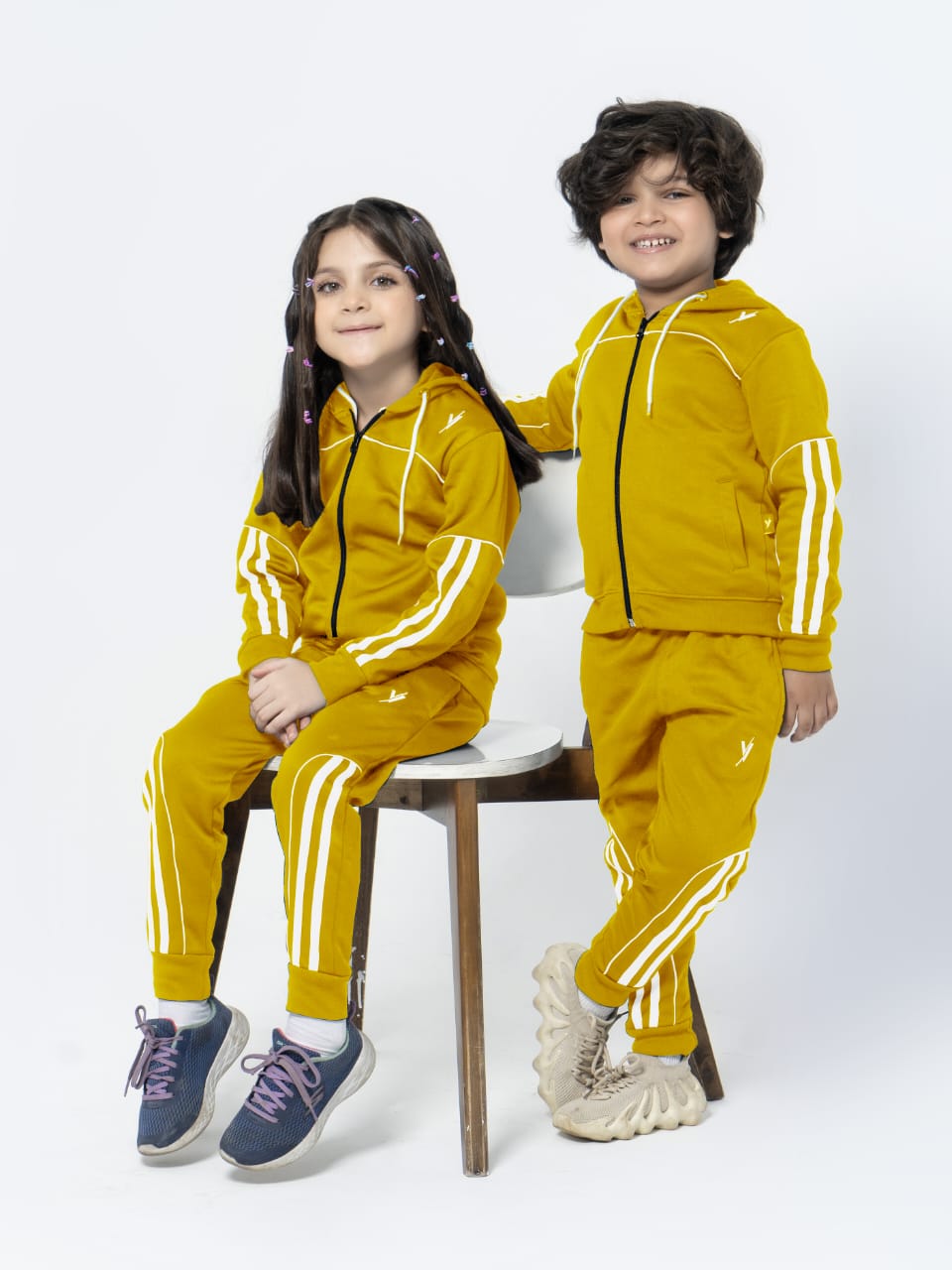 Hooded Tracksuit For Boys & Girls, Poly Athletic Fleece #VWT05-C