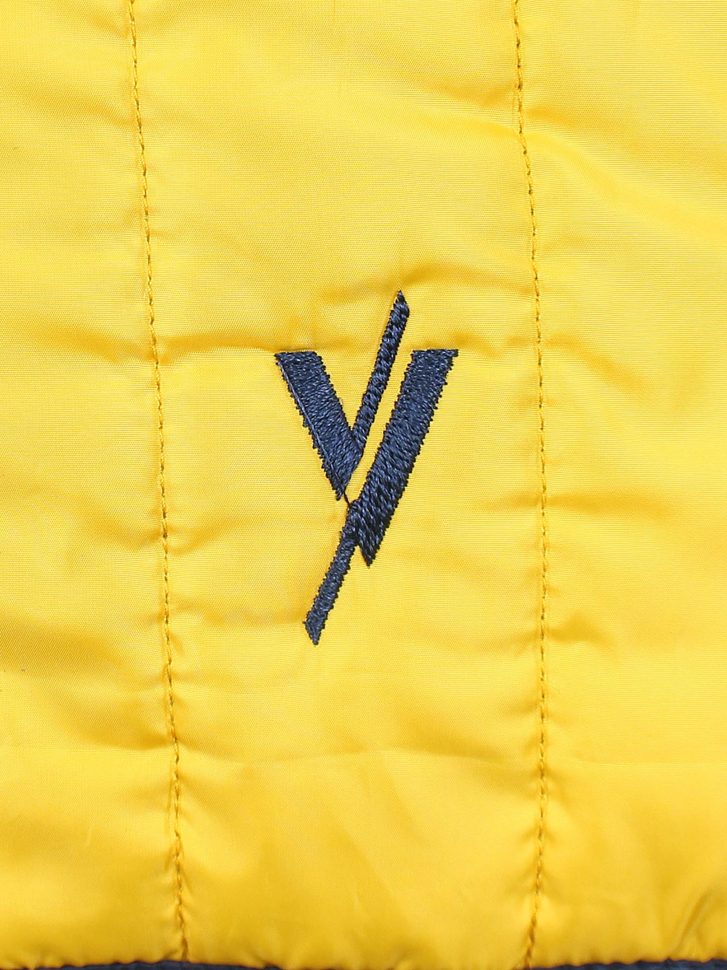 Full Sleeves Hooded Puffer Jacket Boys & Girls VJ010-A  Yellow/Navy
