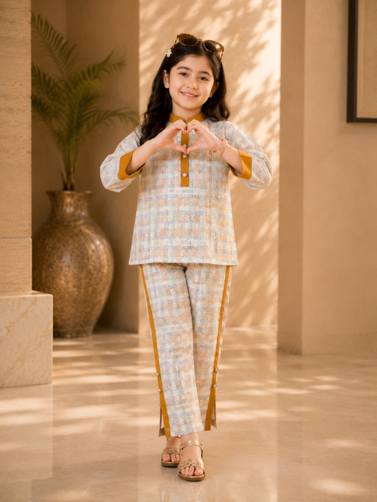 Printed Girls Co Ord Set VG167-A