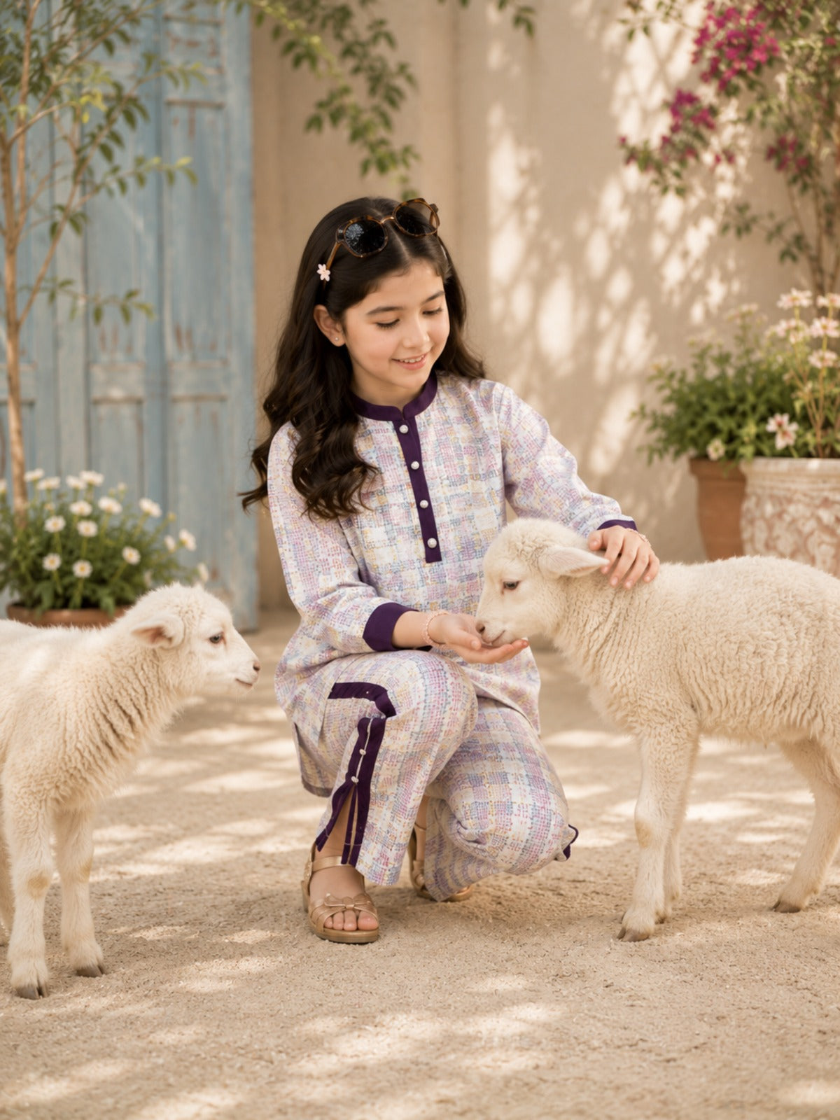 Printed Girls Co Ord Set VG167-B