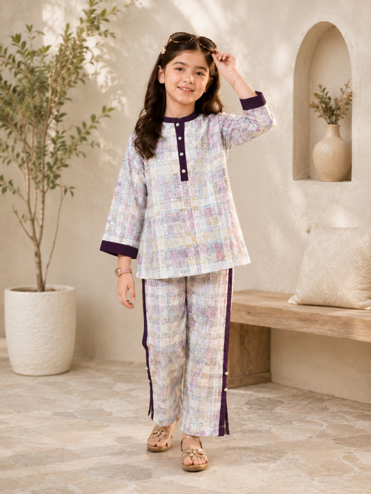 Printed Girls Co Ord Set VG167-B