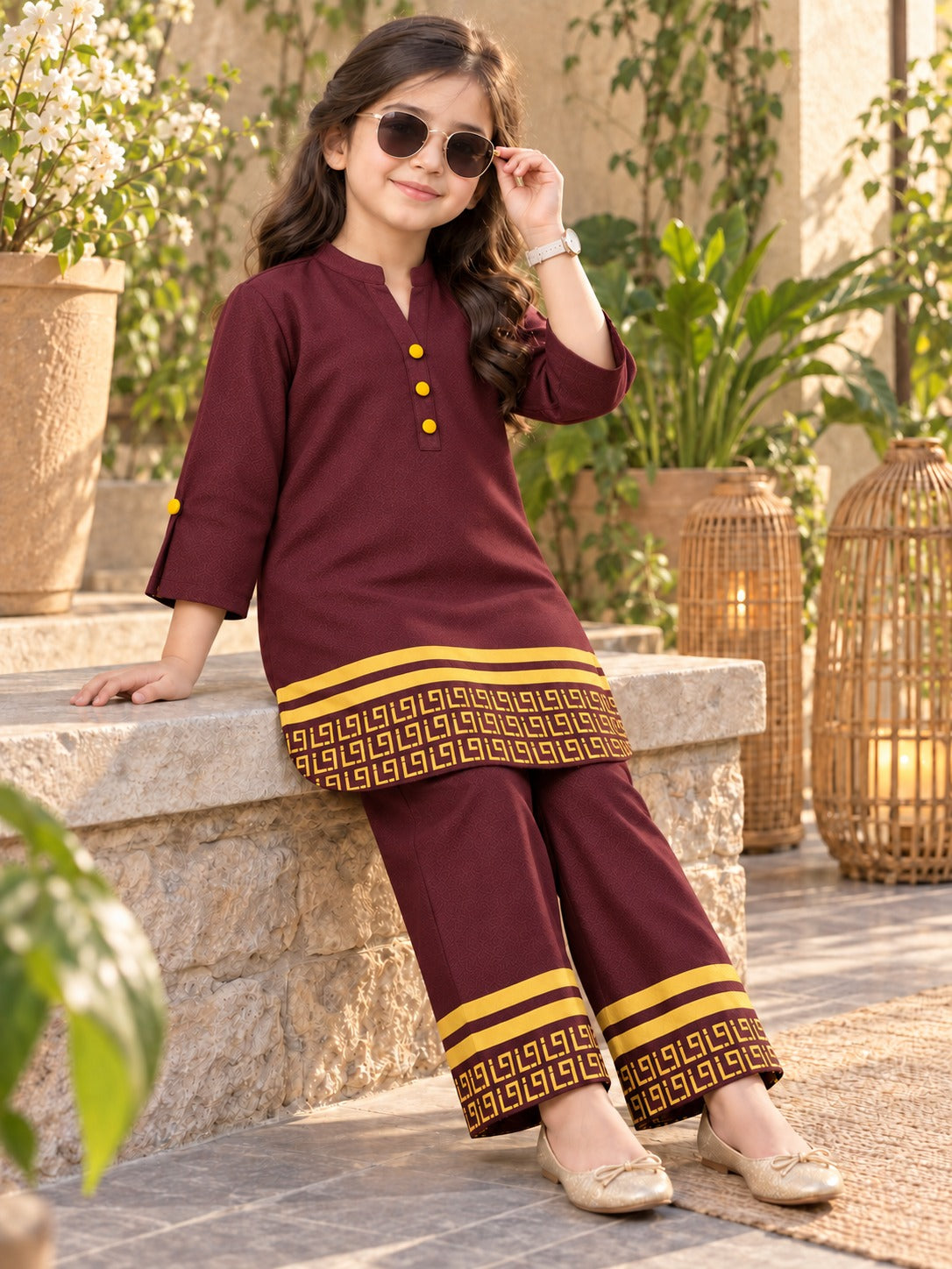 Girls Co Ord Set Printed VG238-B