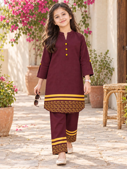 Girls Co Ord Set Printed VG238-B