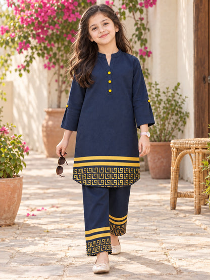 Girls Co Ord Set Printed VG238-A