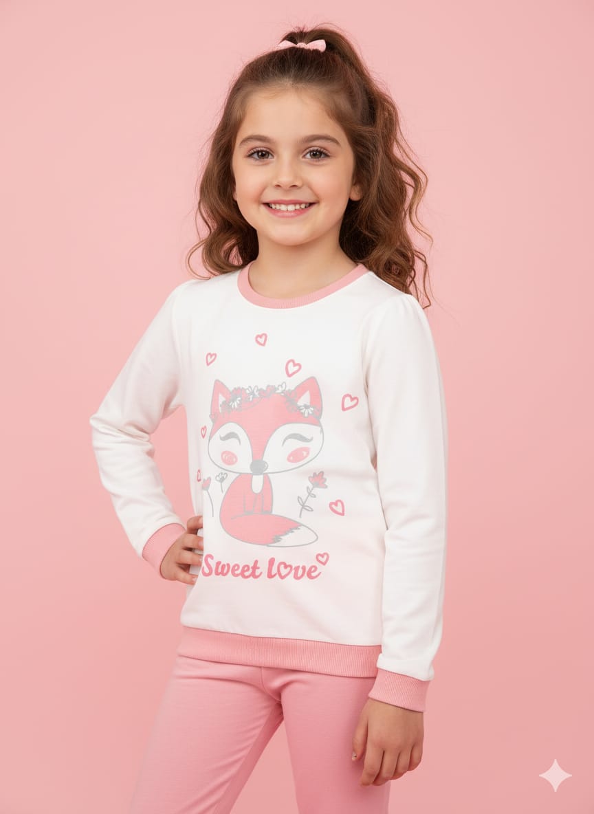 Round Neck Tracksuit for Girls VWTG 01-A
