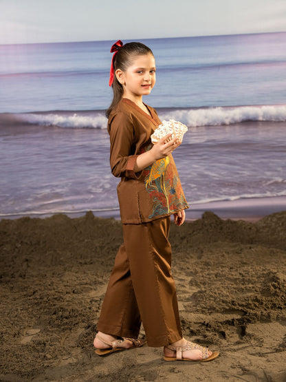 Embridered Girls Co Ord Set VG137-A