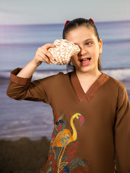 Embridered Girls Co Ord Set VG137-A