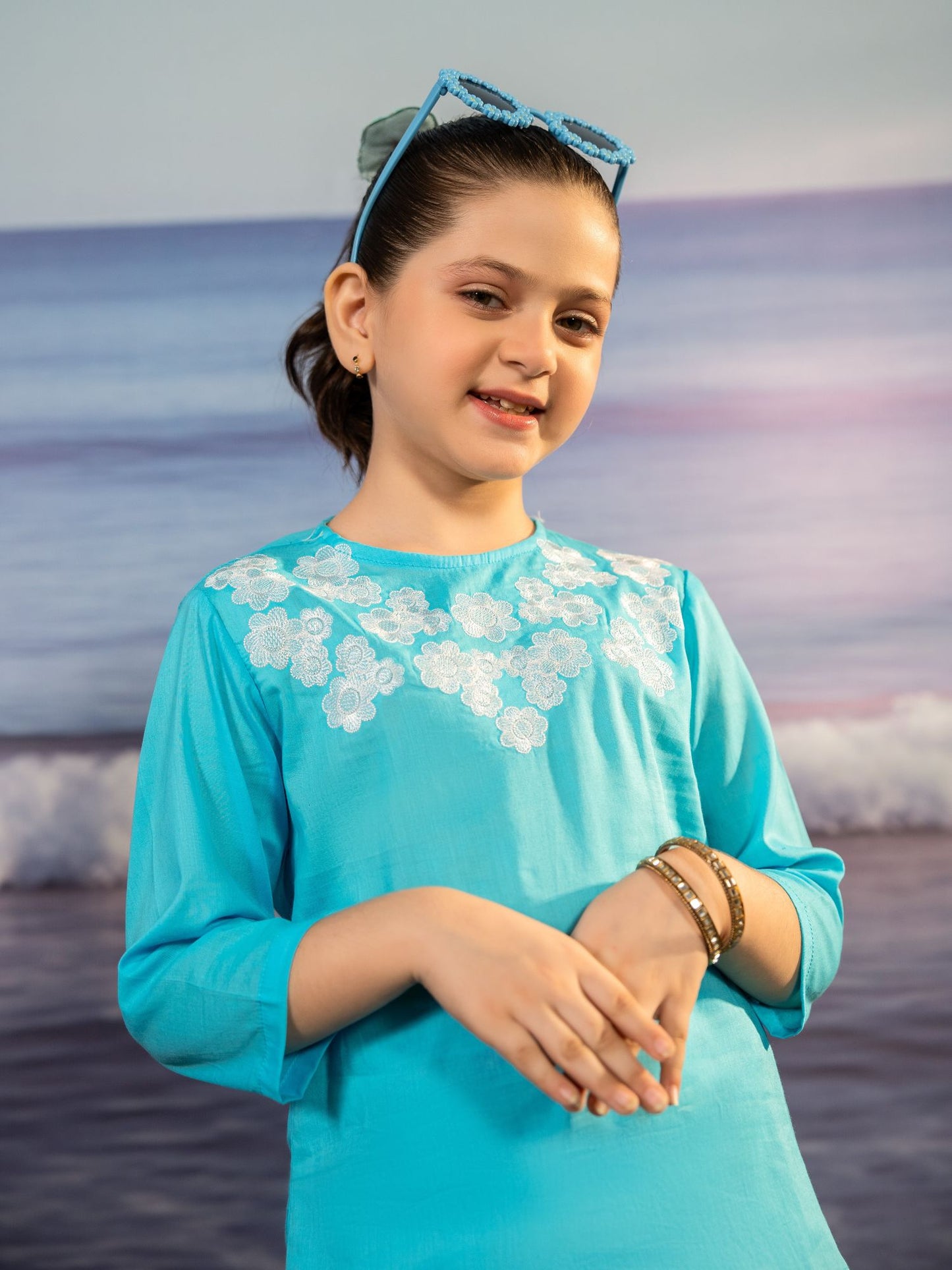 Embroidered Girls Co Ord Set VG162-C