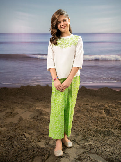 Embroidered Girls Co Ord Set VG162-A