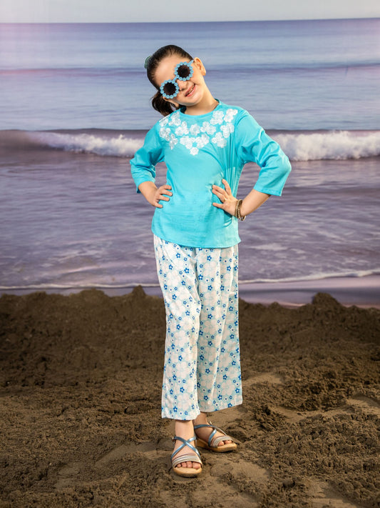 Embroidered Girls Co Ord Set VG162-C