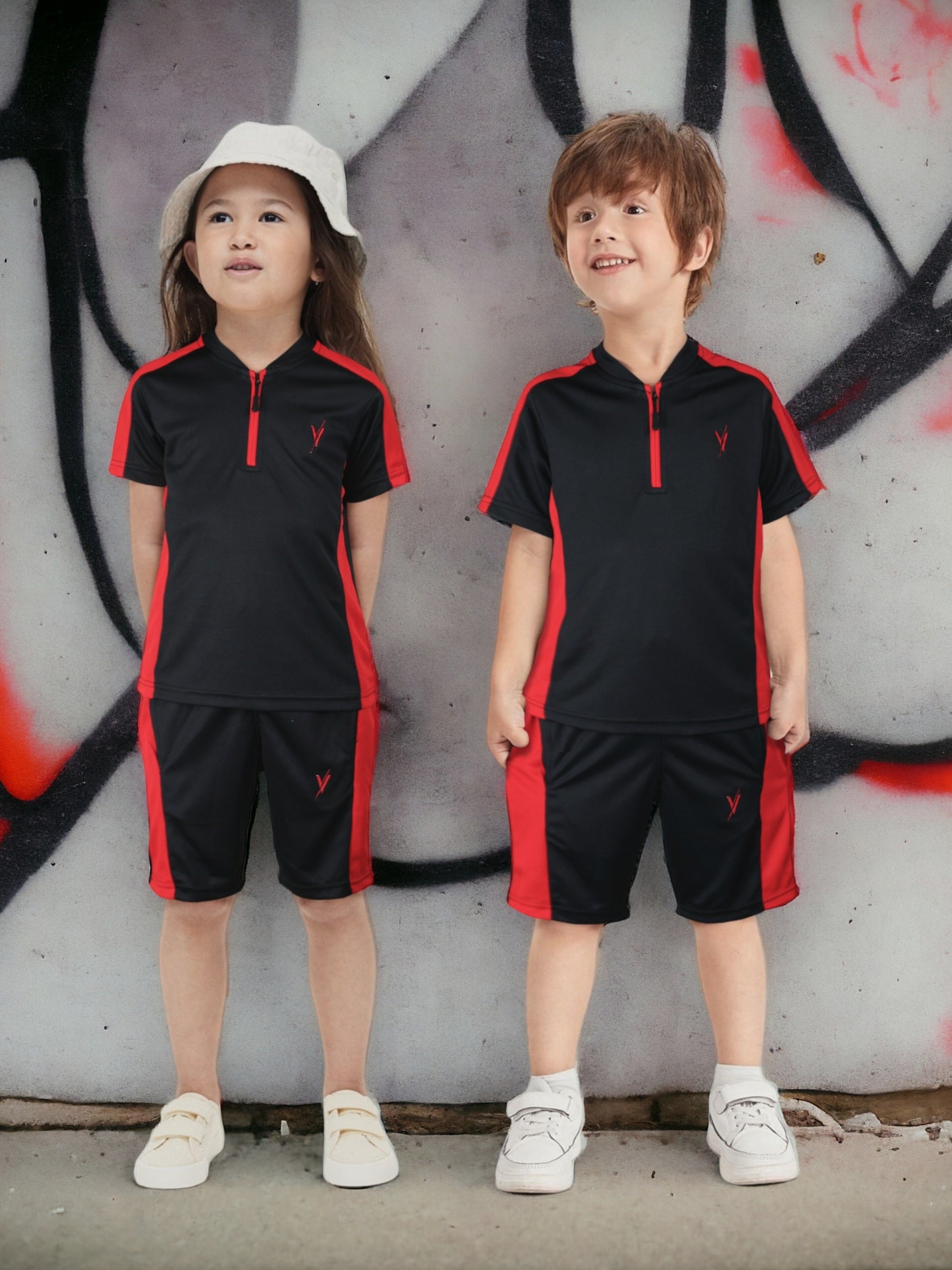 Tracksuit For Boys & Girls Poly athletic Fabric VST54-A