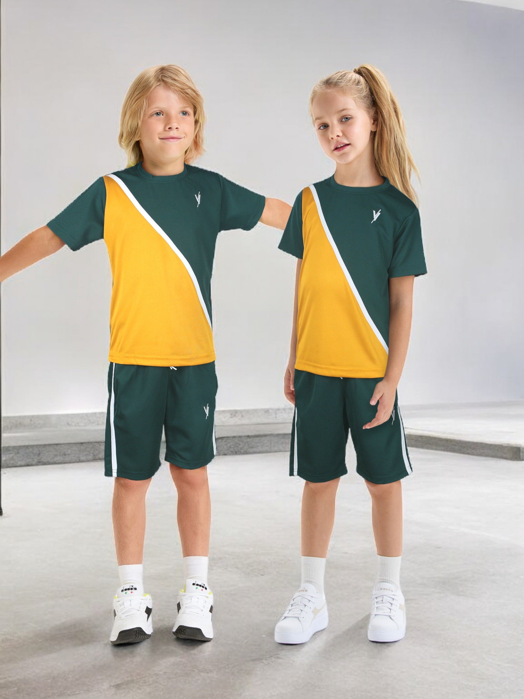 Tracksuit For Boys & Girls Poly athletic Fabric VST56-A