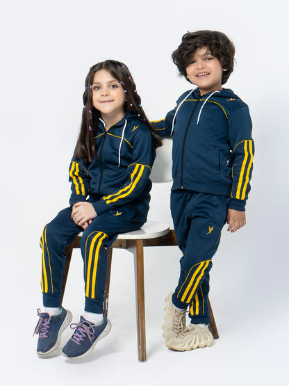 Hooded Tracksuit For Boys & Girls, Fleece #VWT05-D