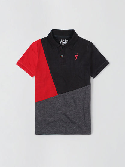 Boy's Polo Shirt (Short Sleeve) By Velvour Art# VBP03-Panel-C - Velvour Shop