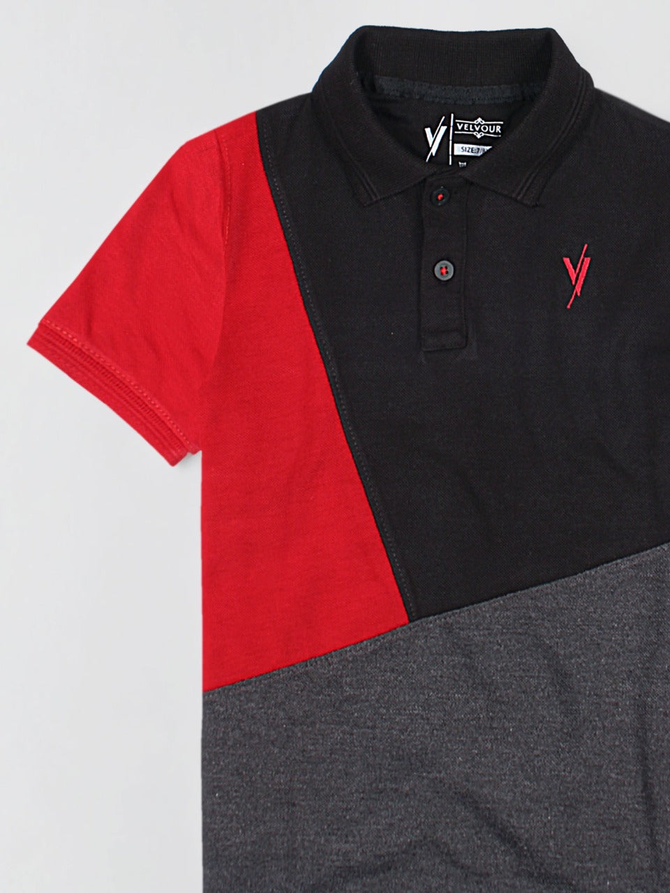 Boy's Polo Shirt (Short Sleeve) By Velvour Art# VBP03-Panel-C - Velvour Shop