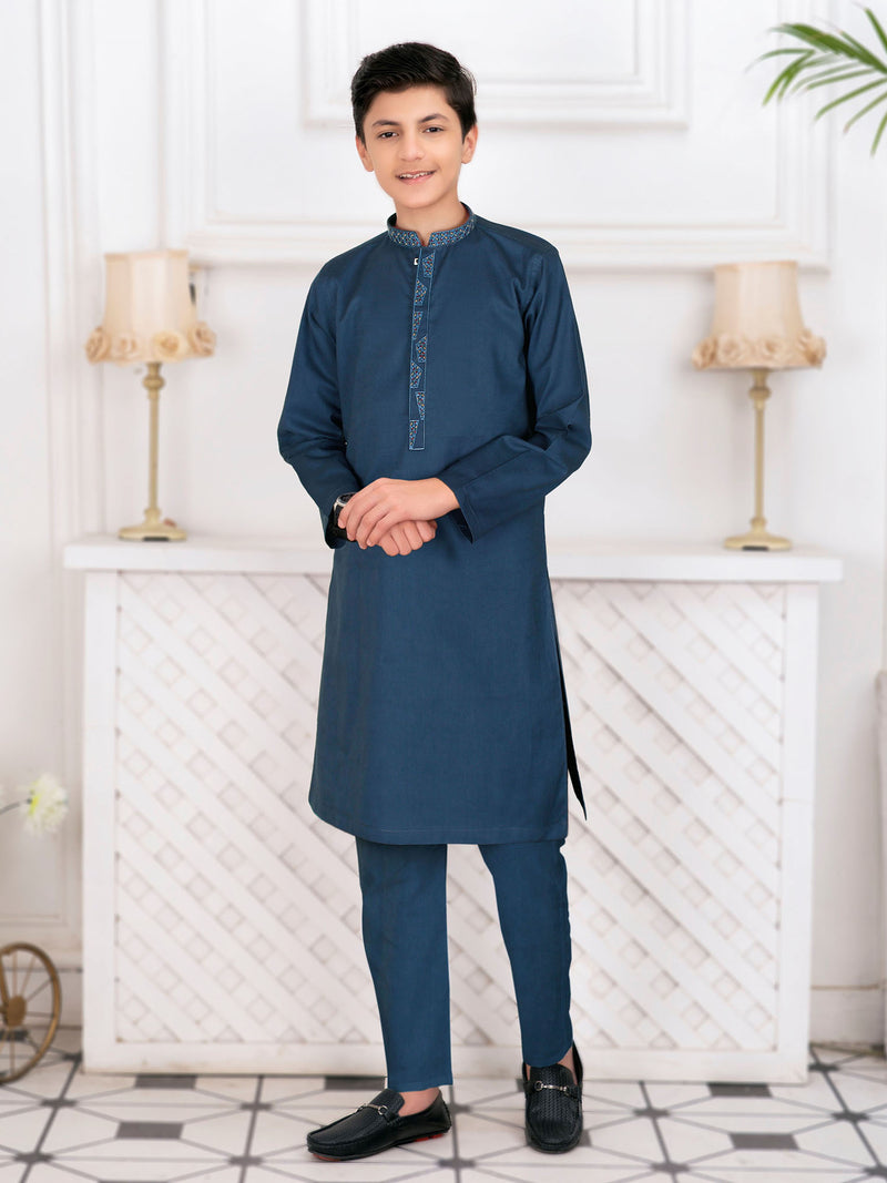 Boys Kurta Trouser Suit Set ART #VB142-A