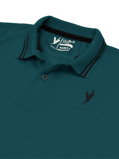 Tipping Collar Polo Shirt For Boys & Mens Plane Zinc