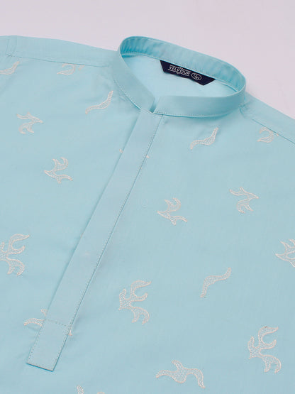 Boys Embroidered Kurta ART VB138 Sky Blue