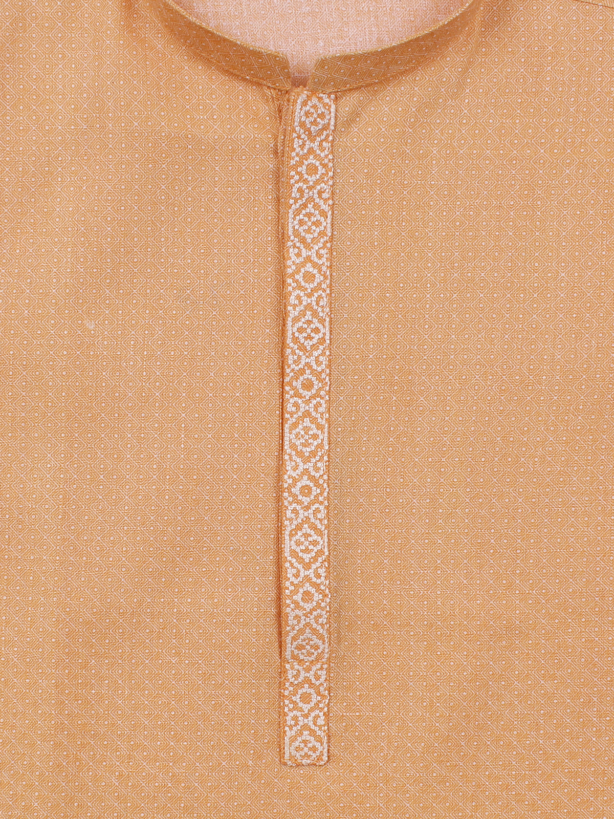 Boys Embroidered Kurta ART VB133 Apricot