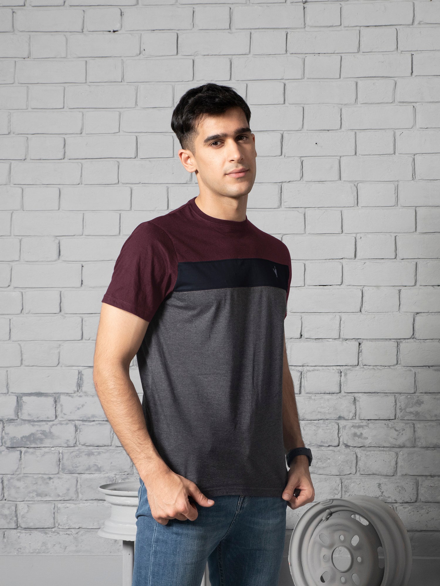 Mens T-Shirt Summer Single Jersey Art #VMT01-C - Velvour Shop