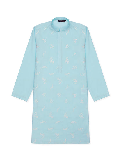 Boys Embroidered Kurta ART VB138 Sky Blue