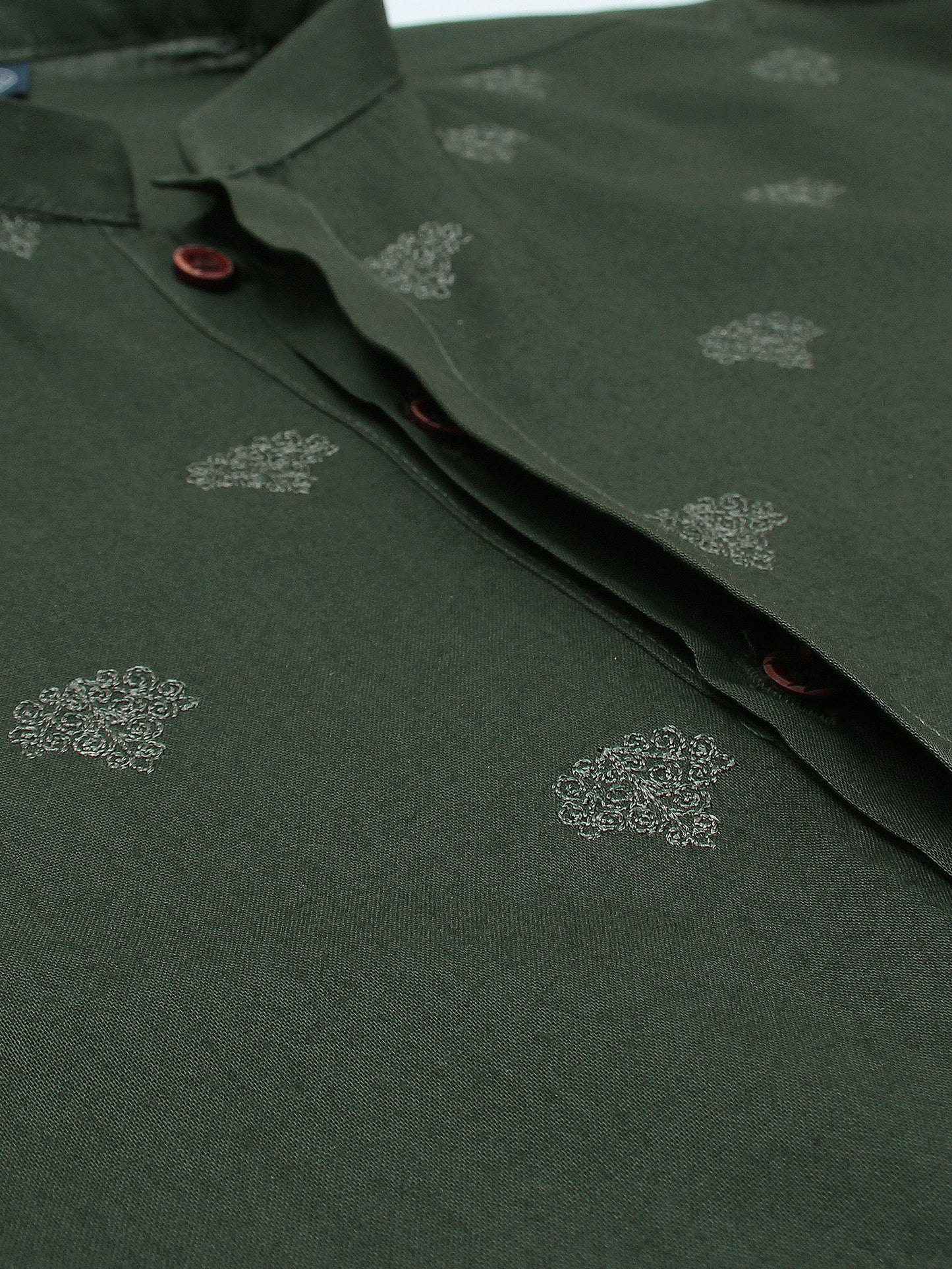 Boys Embroidered Kurta ART VB153 Dark Green