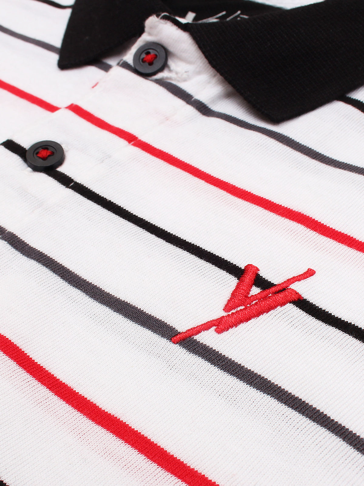 Boys Polo with black collar vbc02