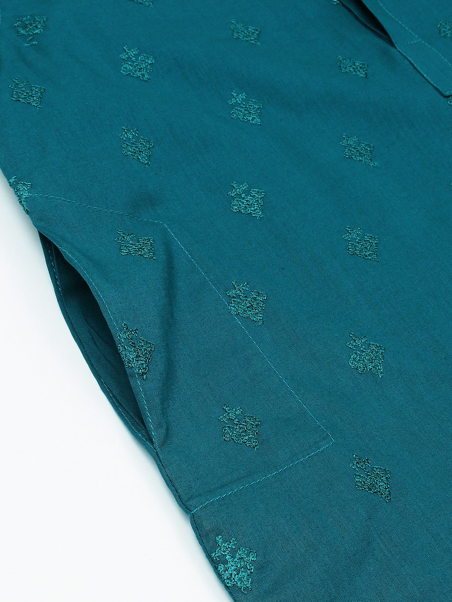 Velvour Boys Embroidered Kurta Zinc VB149