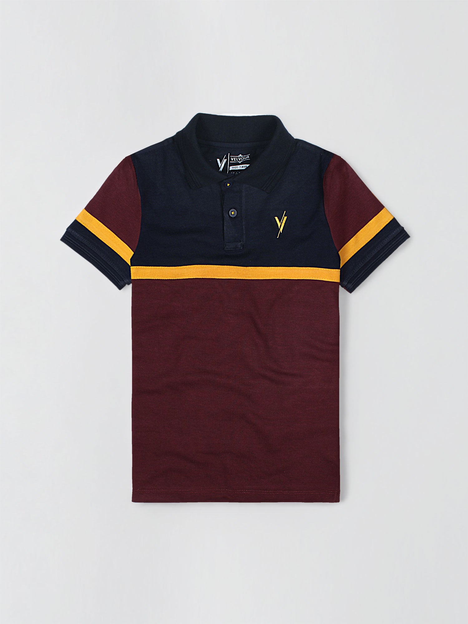 Boys Polo Shirt (Short Sleeve) By Velvour Art# VBP04-B - Velvour Shop
