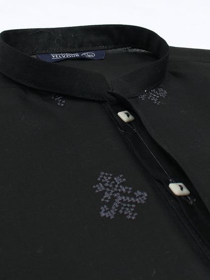 Boys Kurta Trouser Suit Set VB139-Black