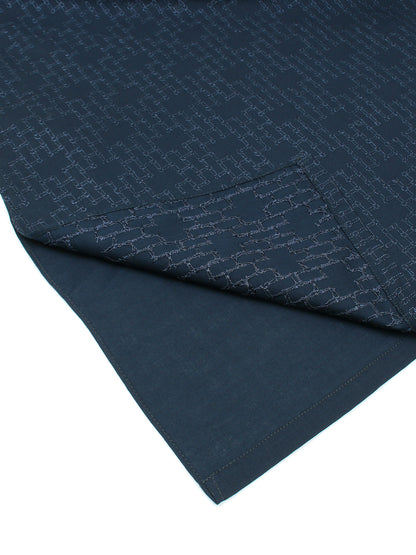 Velvour Boys Embroidered Kurta Navy Blue VB150