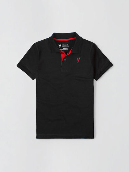 Polo Shirt Plane Summer For Boys Art# VBP06-B/Black - Velvour Shop