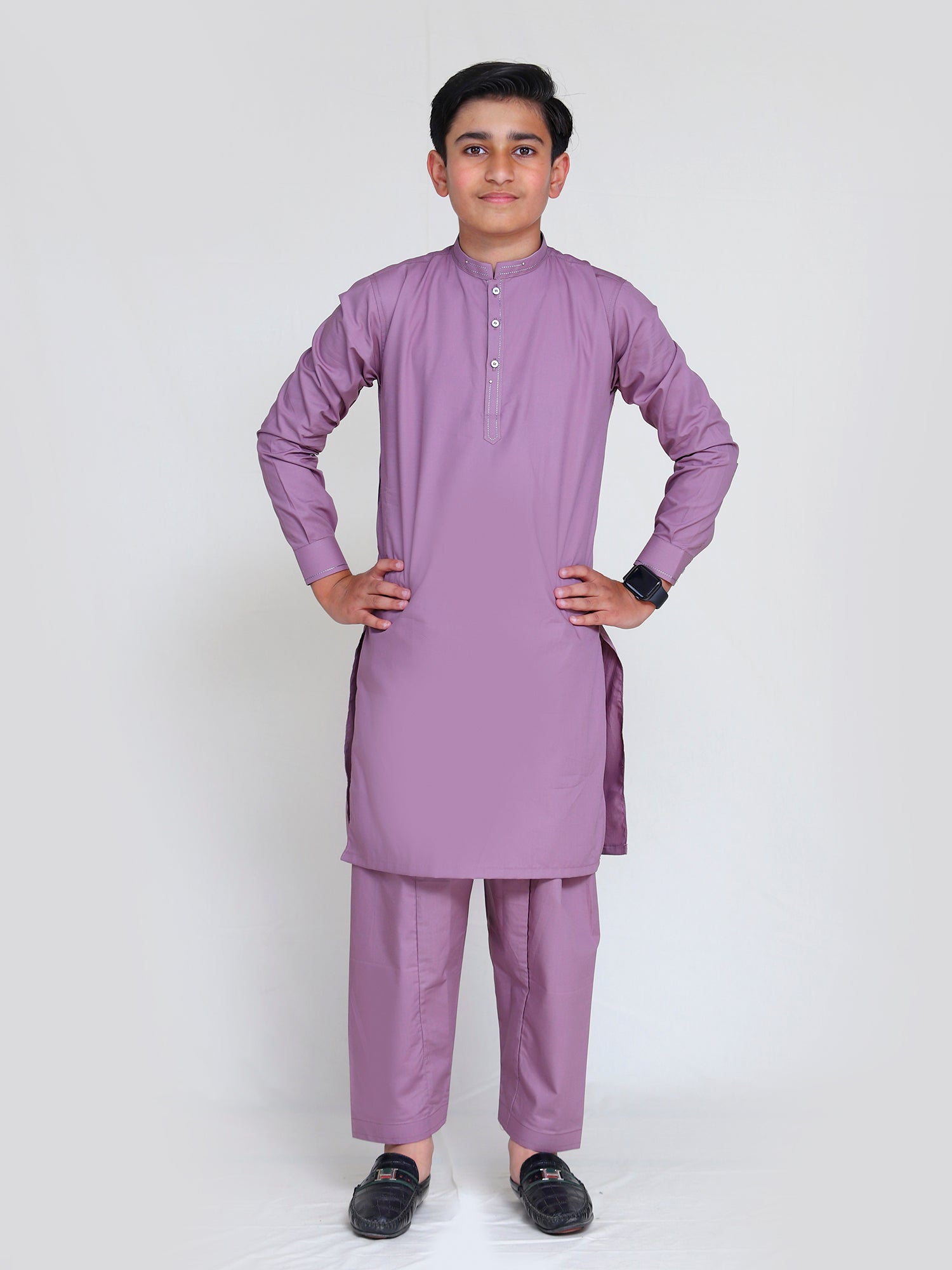 Boys Kurta Shalwar Suit Set ART #VB0087 - Velvour Shop