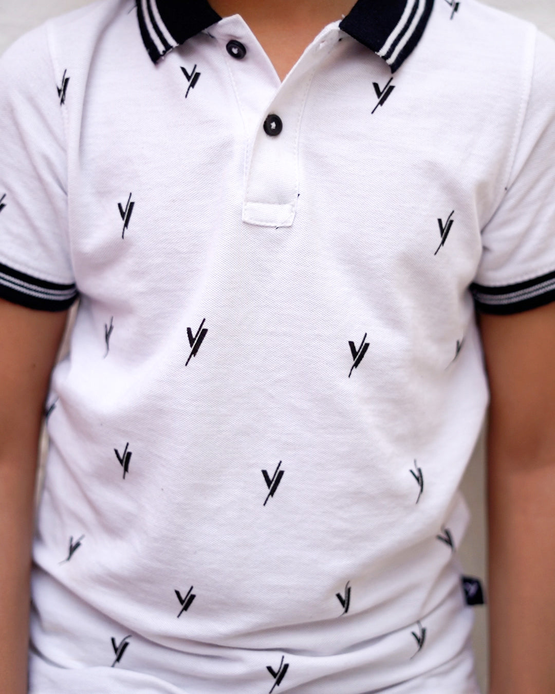 Boys Polo Shirt (Tipping Collar) By Velvour Art# VBP02-B - Velvour Shop