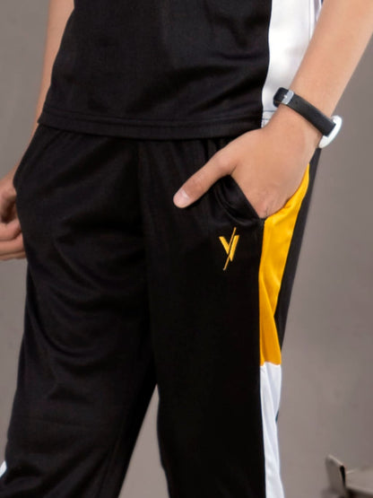 Tracksuit For Boys & Girls Poly athletic Fabric ART #VBTS05-C Black