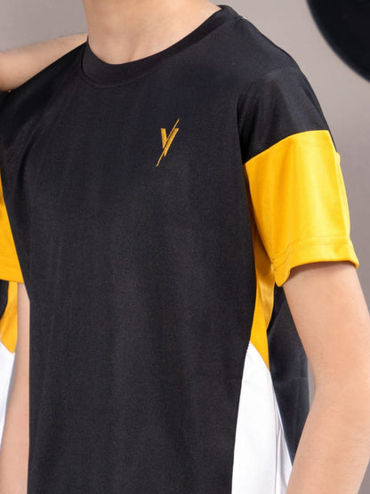 Tracksuit For Boys & Girls Poly athletic Fabric ART #VBTS05-C Black
