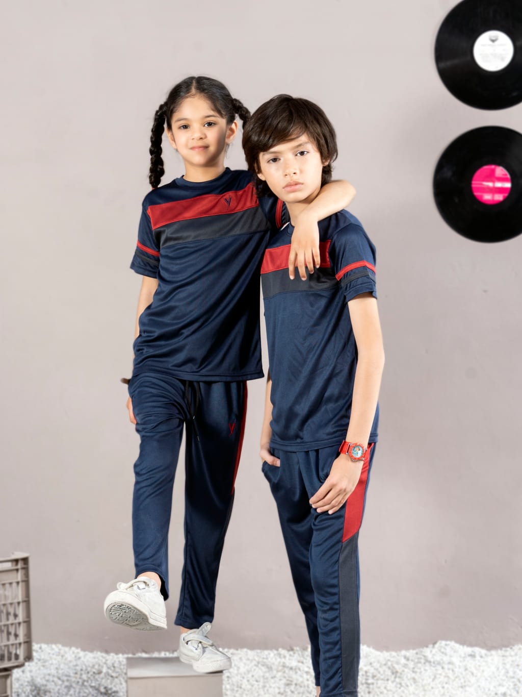 Tracksuit For Boys & Girls Poly athletic Fabric ART #VBTS06-B