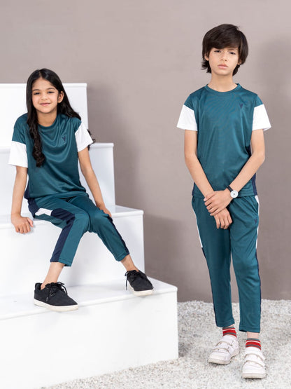 Tracksuit For Boys & Girls Poly athletic Fabric ART #VBTS05-B Zinc